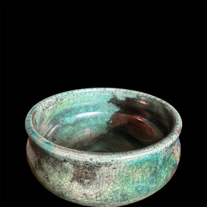 Raku Handmade Smudge Bowl | Rustic Copal Burner | Ceremonial Chalice For Rituals | Raku Copalero For Shamans | Resin Burner | Mexica | Aztec