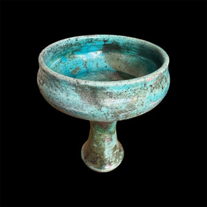 Raku Handmade Smudge Bowl | Rustic Copal Burner | Ceremonial Chalice For Rituals | Raku Copalero For Shamans | Resin Burner | Mexica | Aztec