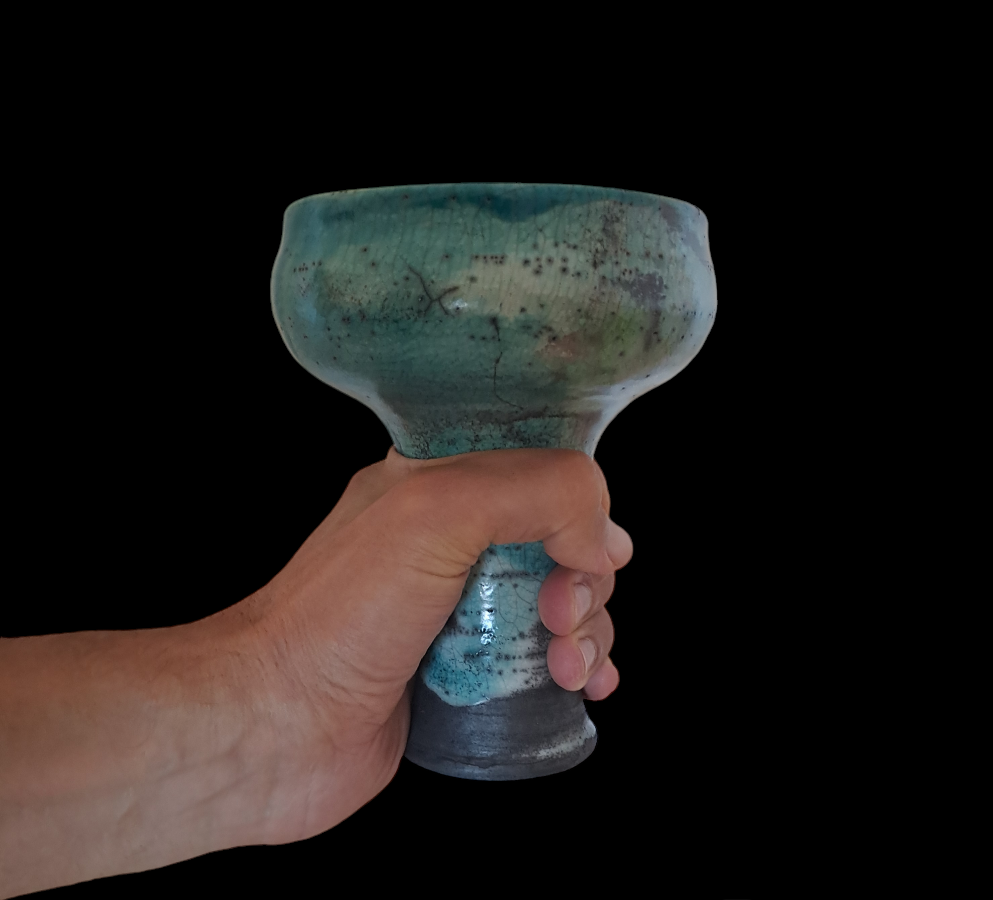 Raku Handmade Copalera | Rustic Copal Burner | Ceremonial Chalice For Rituals | Raku Copalero For Shamans | Resin Burner