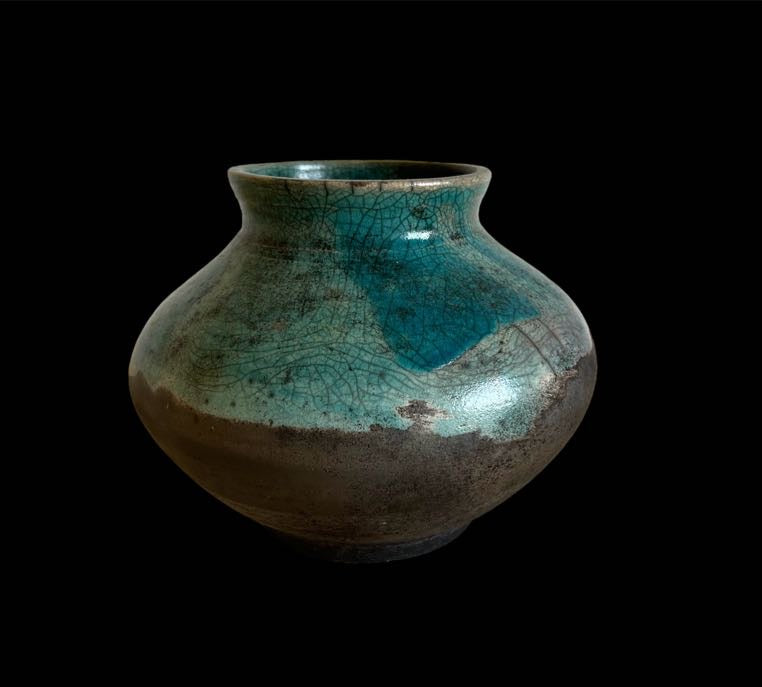 Wabi Sabi Raku Vase | Handcrafted Raku Vase | Raku Pottery | Home Decor Vase | Unique Vase | Interiors Design | Fine art vase | Artistic Vase