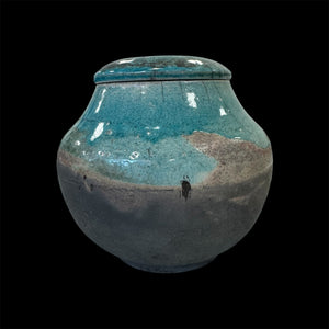 Lovers Urn Set | Companion Urns | Raku Ceramic Urns For Couple | Cremation Urn For Adults Set Of Two | One-of-a-Kind Urn | Raku Urn For Two