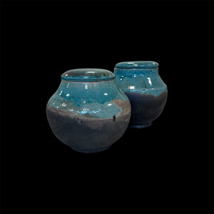 Lovers Urn Set | Companion Urns | Raku Ceramic Urns For Couple | Cremation Urn For Adults Set Of Two | One-of-a-Kind Urn | Raku Urn For Two