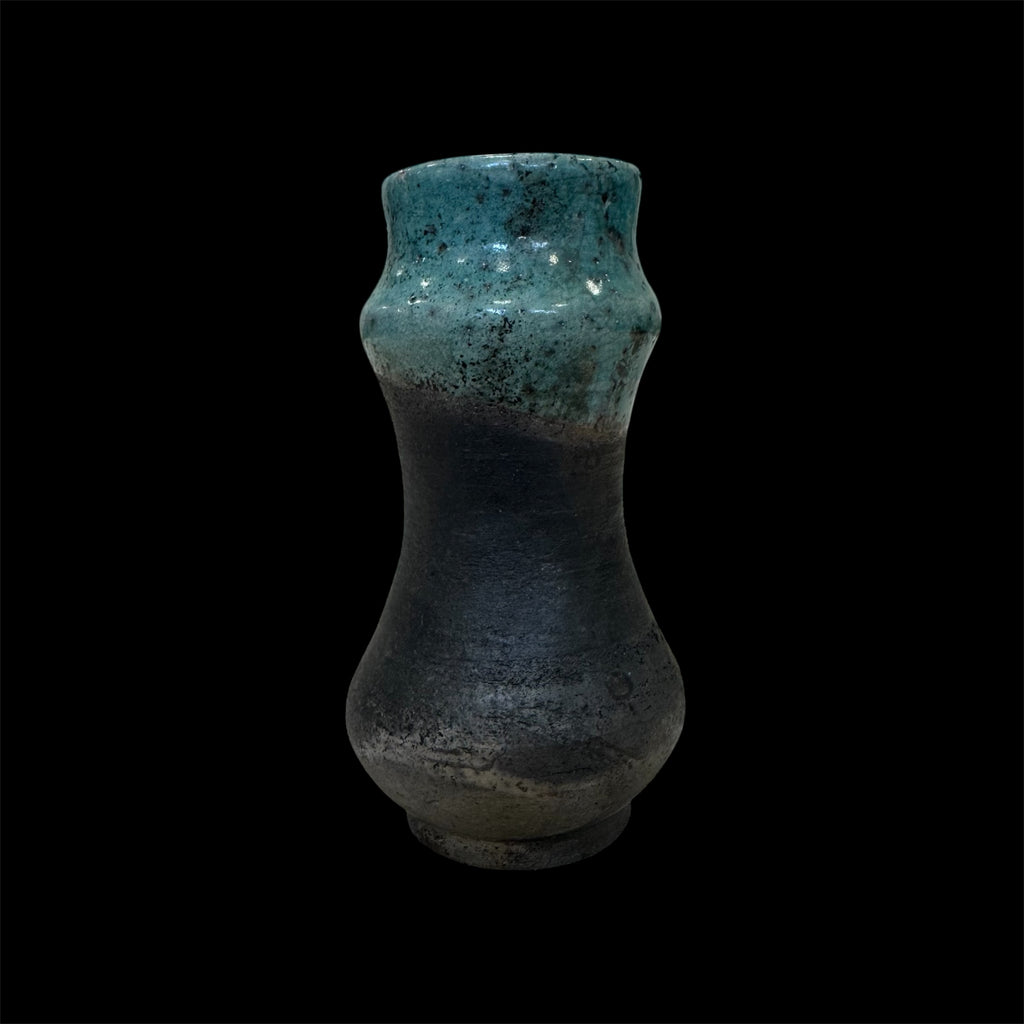 Small Raku Pottery Vase | Handmade Ceramic Vase | Wabi Sabi Art | Decorative Modern Raku Art | Vintage Pottery Vase | Vintage Ceramic Vase