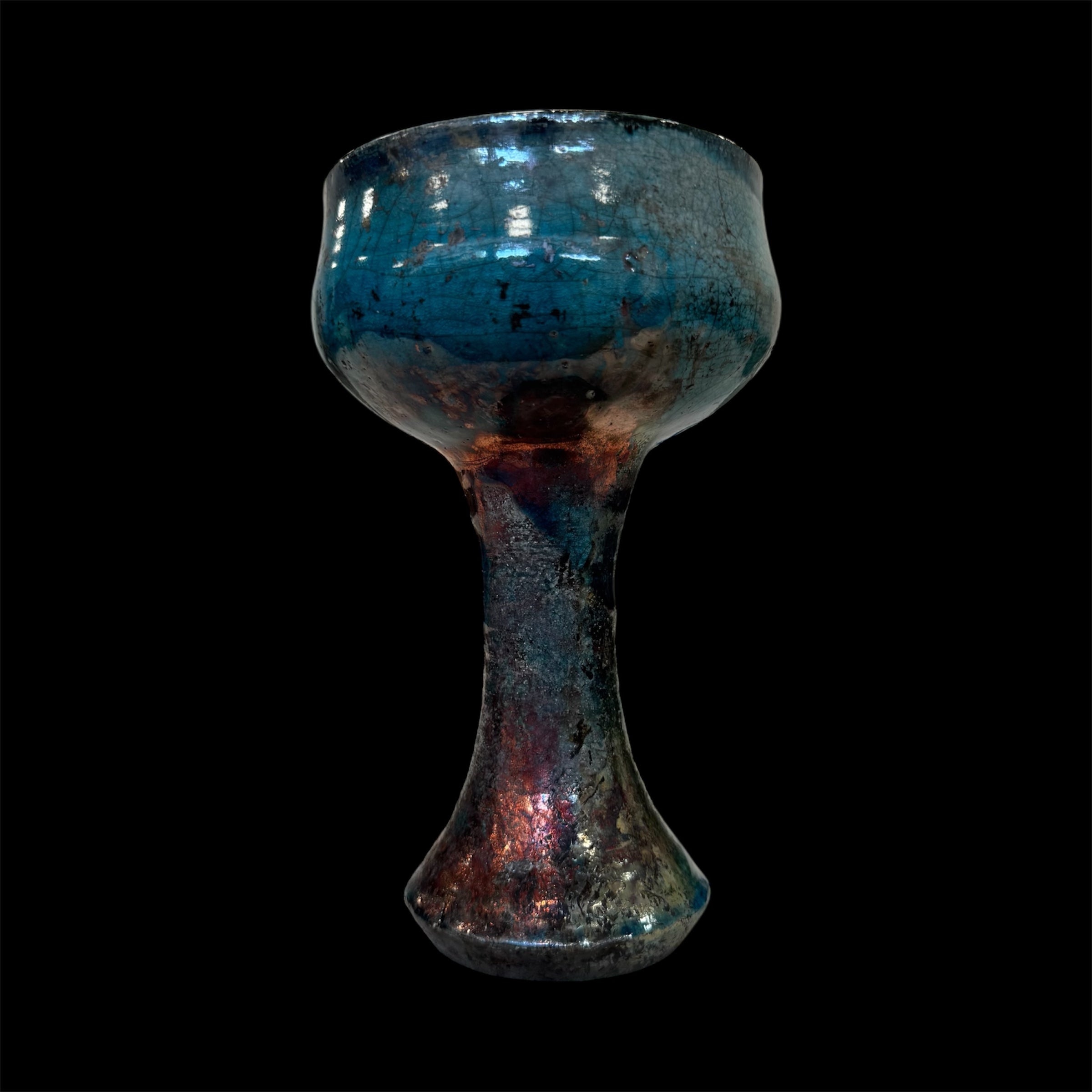The Strong Earthy Copalera | Raku Handmade Smudge Bowl | Rustic Copal Burner | Ceremonial Chalice For Rituals | Raku Copalero For Shamans | Resin Burner | Mexica