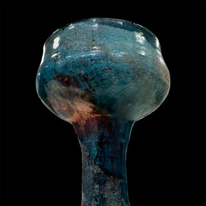 The Strong Earthy Copalera | Raku Handmade Smudge Bowl | Rustic Copal Burner | Ceremonial Chalice For Rituals | Raku Copalero For Shamans | Resin Burner | Mexica