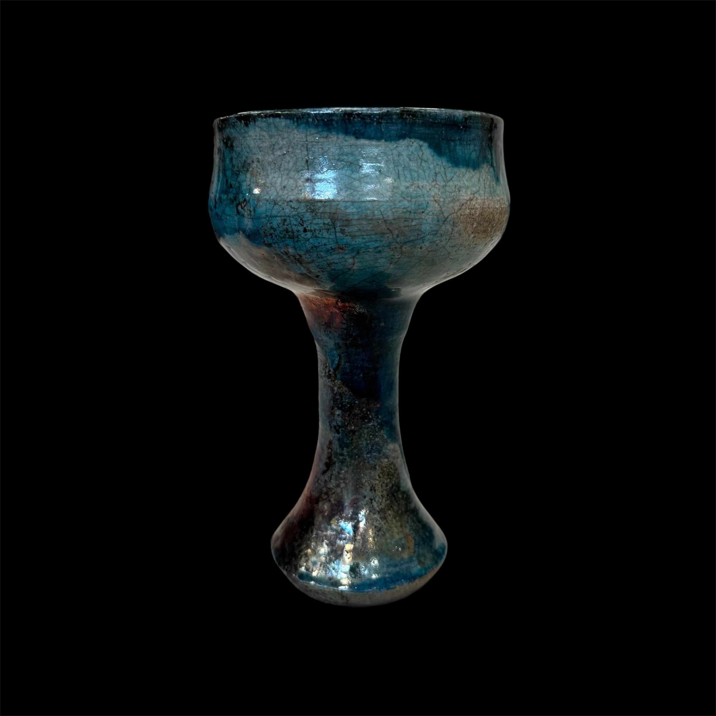 The Strong Earthy Copalera | Raku Handmade Smudge Bowl | Rustic Copal Burner | Ceremonial Chalice For Rituals | Raku Copalero For Shamans | Resin Burner | Mexica