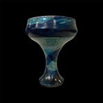 The Strong Earthy Cobalt Copalera | Raku Handmade Smudge Bowl | Rustic Copal Burner | Ceremonial Chalice For Rituals | Raku Copalera For Shamans | Resin Burner