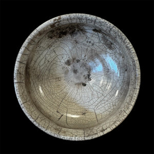 The Water Cobalt Copalera | Raku Handmade Smudge Bowl | Rustic Copal Burner | Ceremonial Chalice For Rituals | Raku Copalera For Shamans