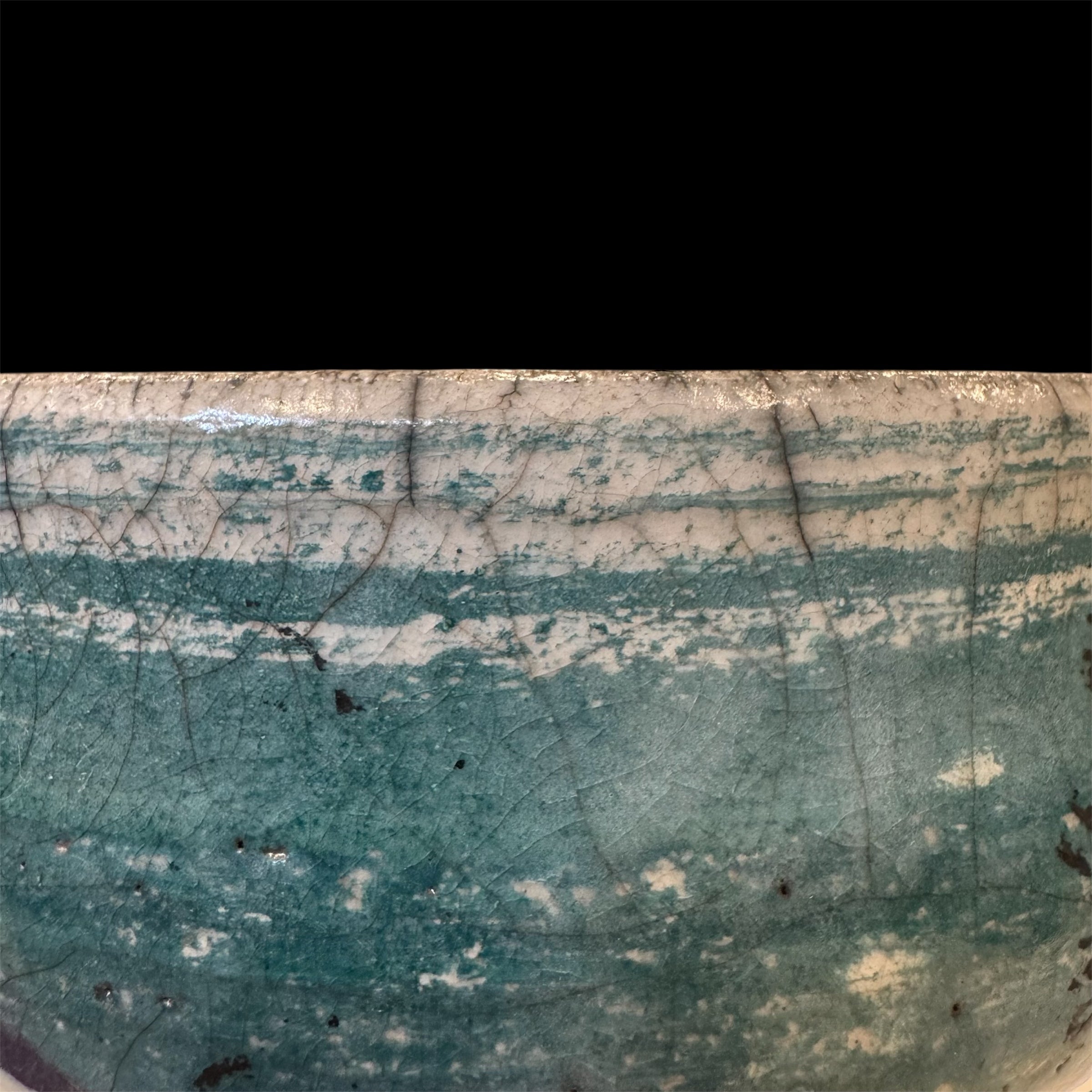 The Water Cobalt Copalera | Raku Handmade Smudge Bowl | Rustic Copal Burner | Ceremonial Chalice For Rituals | Raku Copalera For Shamans