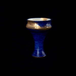 Blue Raku Handmade Copalera | Rustic Copal Burner | Ceremonial Chalice For Rituals | Raku Copalero For Shamans | Resin Burner