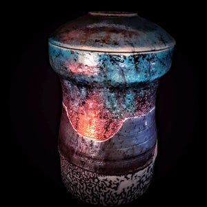 Handmade Cremation Urn, Hand Crafted artistic unique by Naiimpottery.