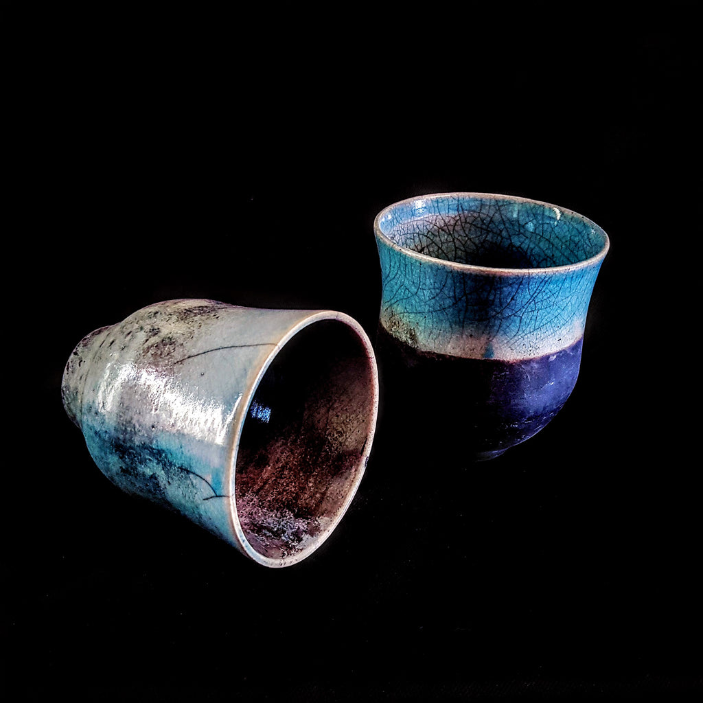 Handmade Raku Small Vase