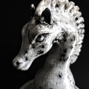 Chess Lovers Urn | Horse Head Urn for Human or Pet Ashes | Handmade Artistic Urn | Unique Urn | Artisan Urn | Horse Lovers | Wabi Sabi