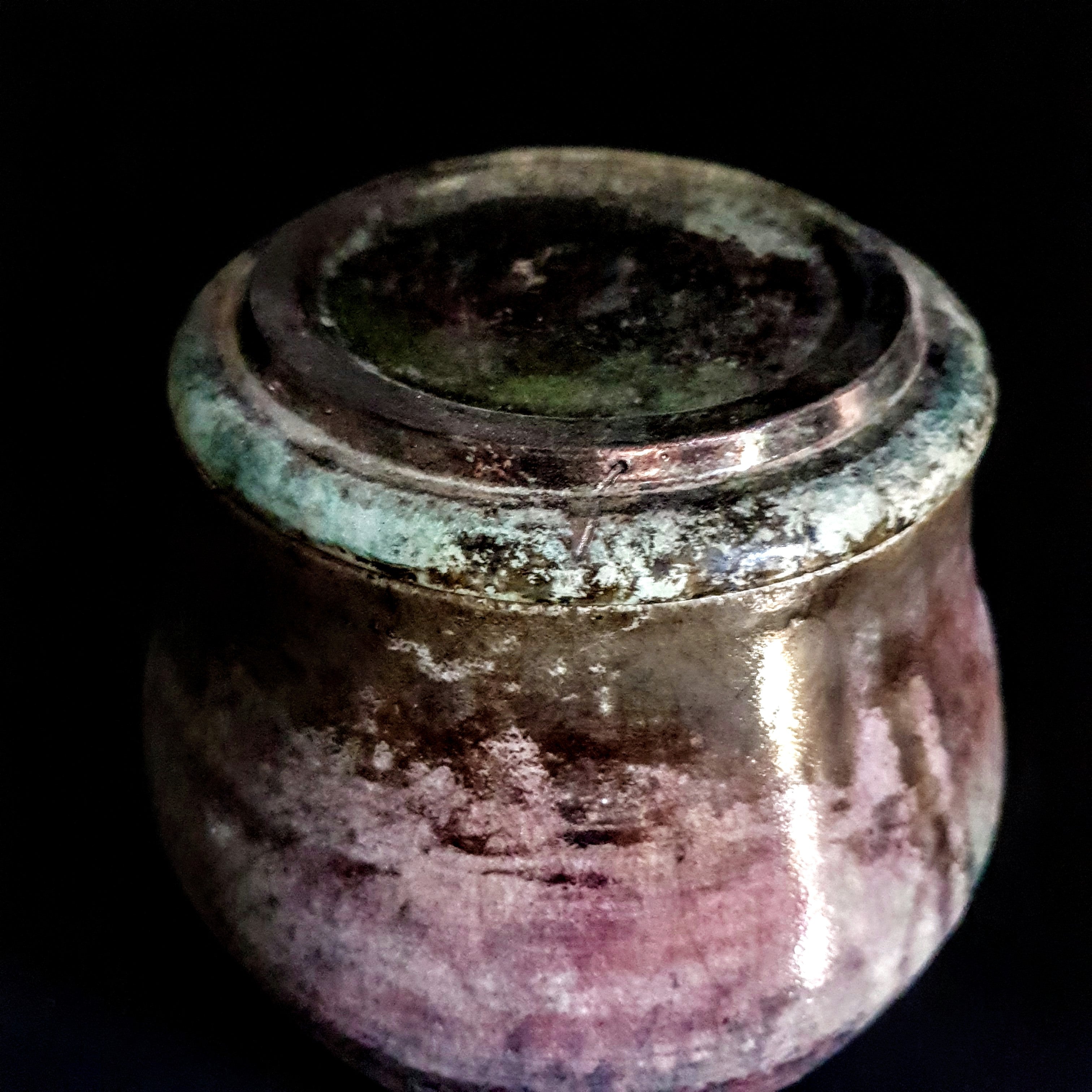 Purple Rain Raku Ceramic Urn | Modern Artistic Cremation Urn | Ceramic Urn for Human Ashes | Wabi Sabi Urn | Fine Art Urn | Urne für Asche