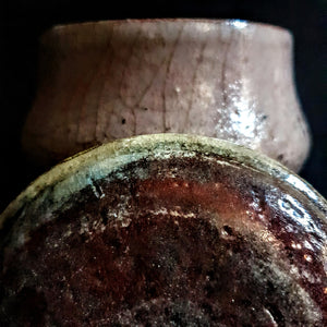Purple Red Ceramic Pet Urn | Cremation Urn For Human Or Pet | One-of-a-Kind Raku Urn | Modern Artistic Urn | Urn for Dogs | Urn for Cats