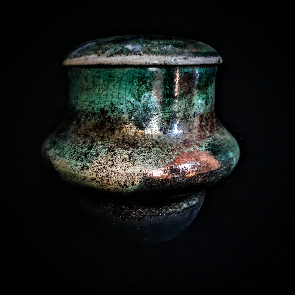 Green Handmade Raku Urn  One Of A Kind Ceramic Urn For Human Or Pet A –  naiimpottery