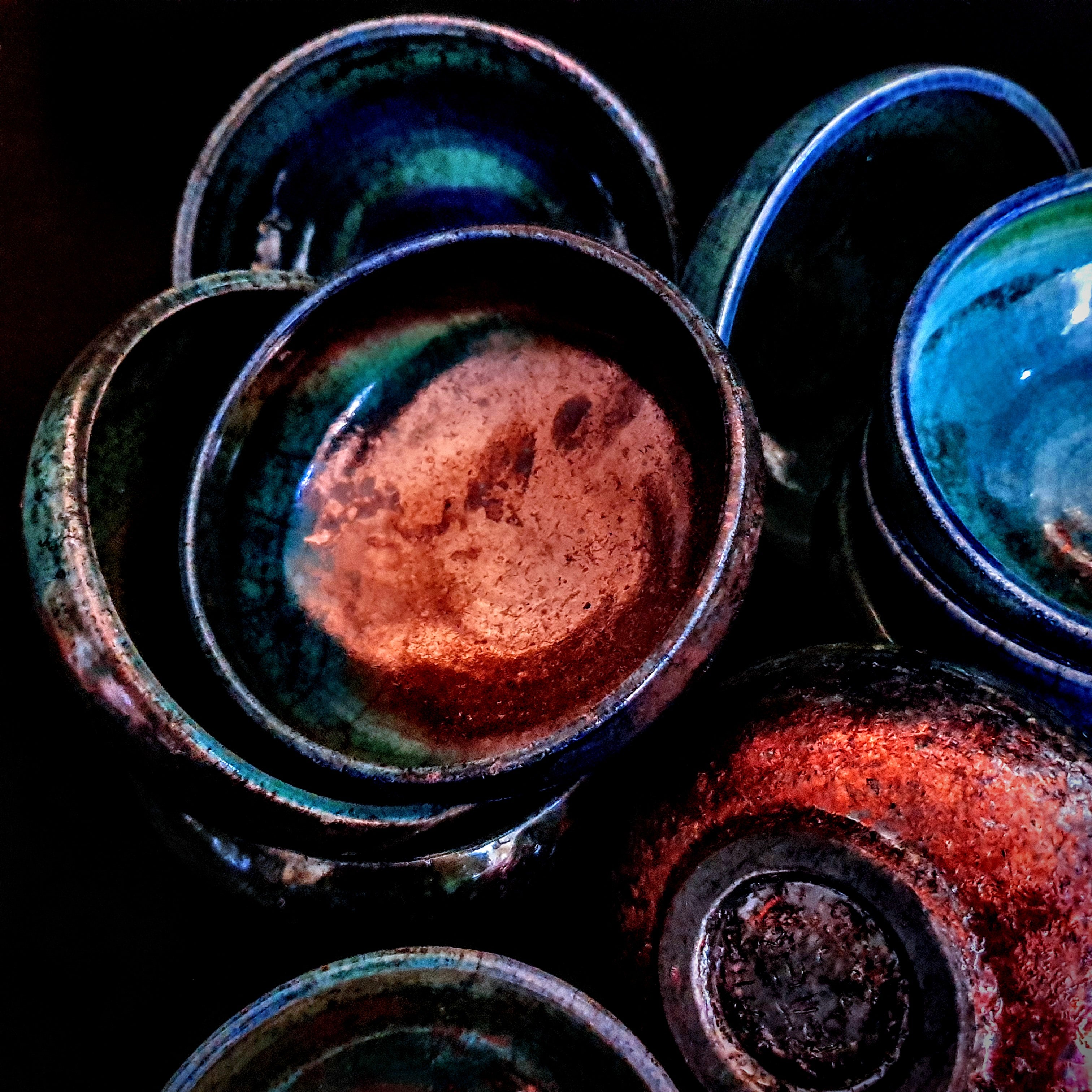 Raku Pottery Bowls | Modern Raku Ceramic Bowls | Decorative Bowls | Jewelry Dish | Jewelry Plate | Ritual Bowl | Smudge Bowl For Ritual