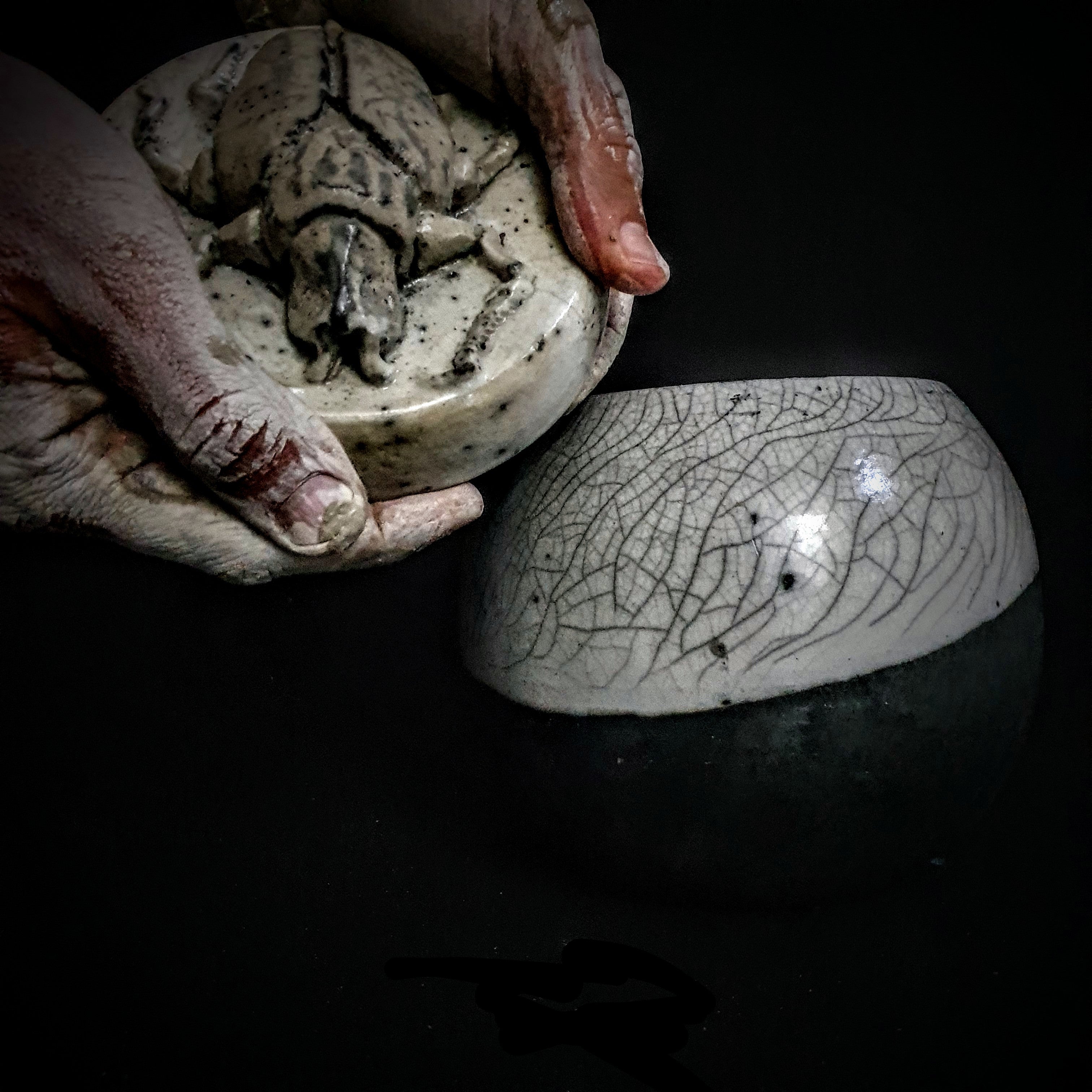 Ancient Scarab Beetle Raku Ceramic Urn | Modern Artistic Urn | Cremation Urn For Human Or Pet Ashes | Suitable For Human Or Pet | Unique Urn