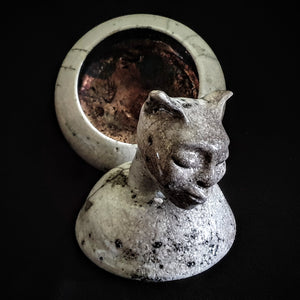 Unique Urn for Cat | Cat Figurine Keepsake Pet Urn | Cremation Urn For Human Or Pet Ashes | Urn for Ashes | Artistic urn | Wabi Sabi Urn