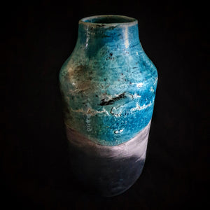 Unique Raku Pottery Vase | Handmade Ceramic Vase | Wabi Sabi Home Décor | Ceramic Large Vase | Decorative Art
