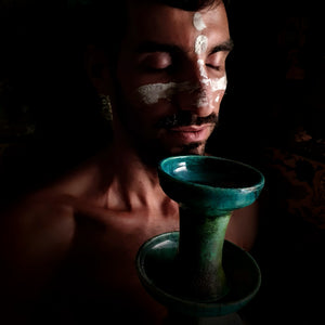 Raku Handmade Smudge Bowl | Rustic Copal Burner | Ceremonial Chalice For Rituals | Raku Copalero For Shamans | Resin Burner | Popoxcomitl