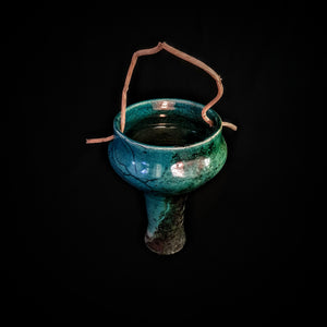 Giant Raku handmade Smudge bowl | Rustic Copal burner | Ceremonial chalice for rituals | Raku copalero for Shamans | Giant Smudge Bowl For Rituals