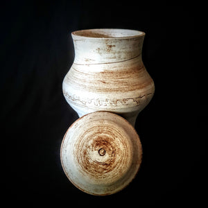 Terra Sigillata Handmade Urn | One of a Kind Ceramic Urn for Ashes | Pottery | Urne für Asche | Urne Pour Les Cendres | Artistic Unique Urn