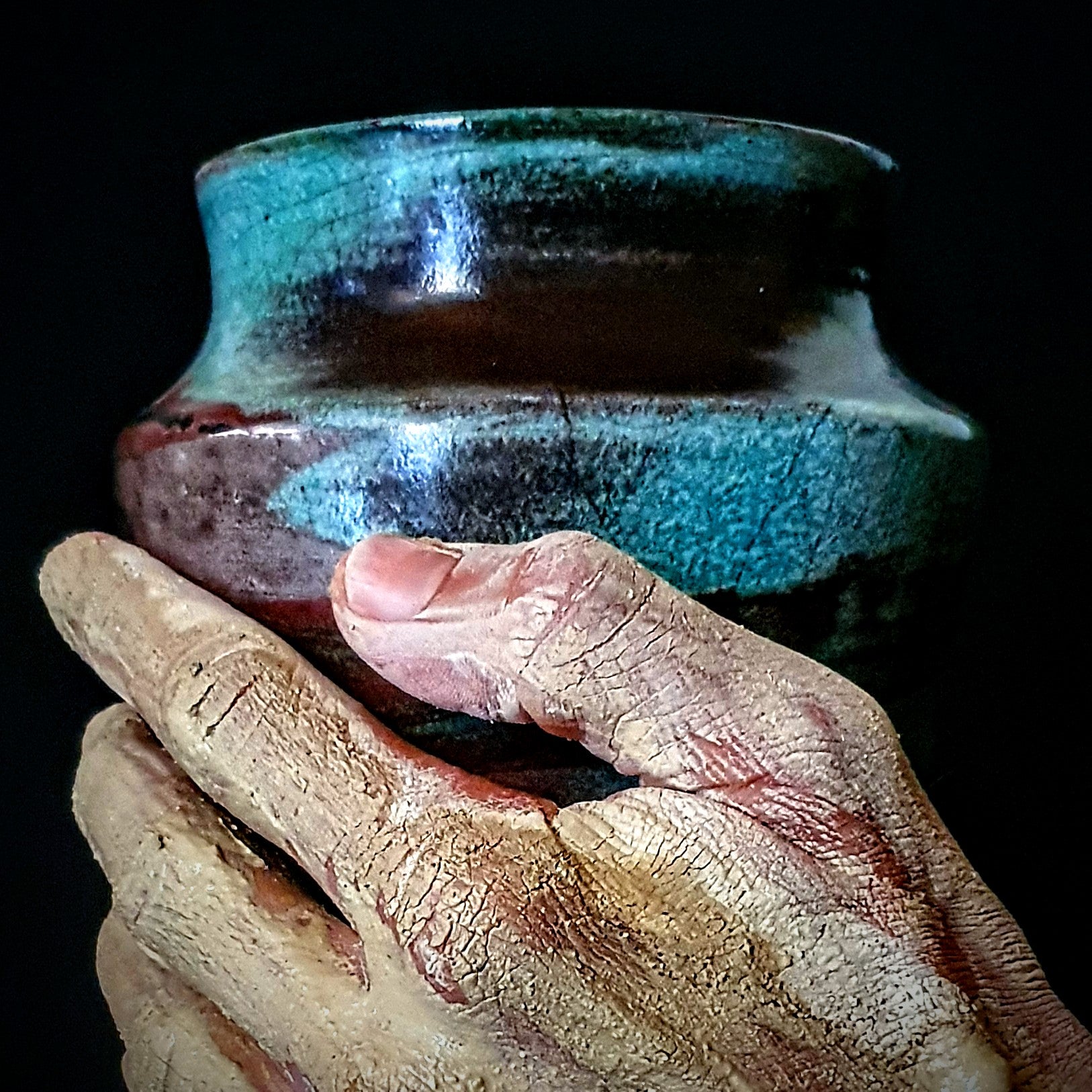 Fine Art Vase | Unique Raku Pottery Vase | Handcrafted Vase | Wabi Sabi Home Décor | Large Ceramic Vase | Decorative Art | Artistic Vase | 8