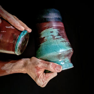 Fine Art Vase | Unique Raku Pottery Vase | Handcrafted Vase | Wabi Sabi Home Décor | Large Ceramic Vase | Decorative Art | Artistic Vase | 8