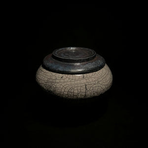 Unique Artistic keepsake | Handmade Jewelry Box | Round Ceramic Box | Cremation Urn For Human Or Pet Ashes | Wabi Sabi Urn |free shipping