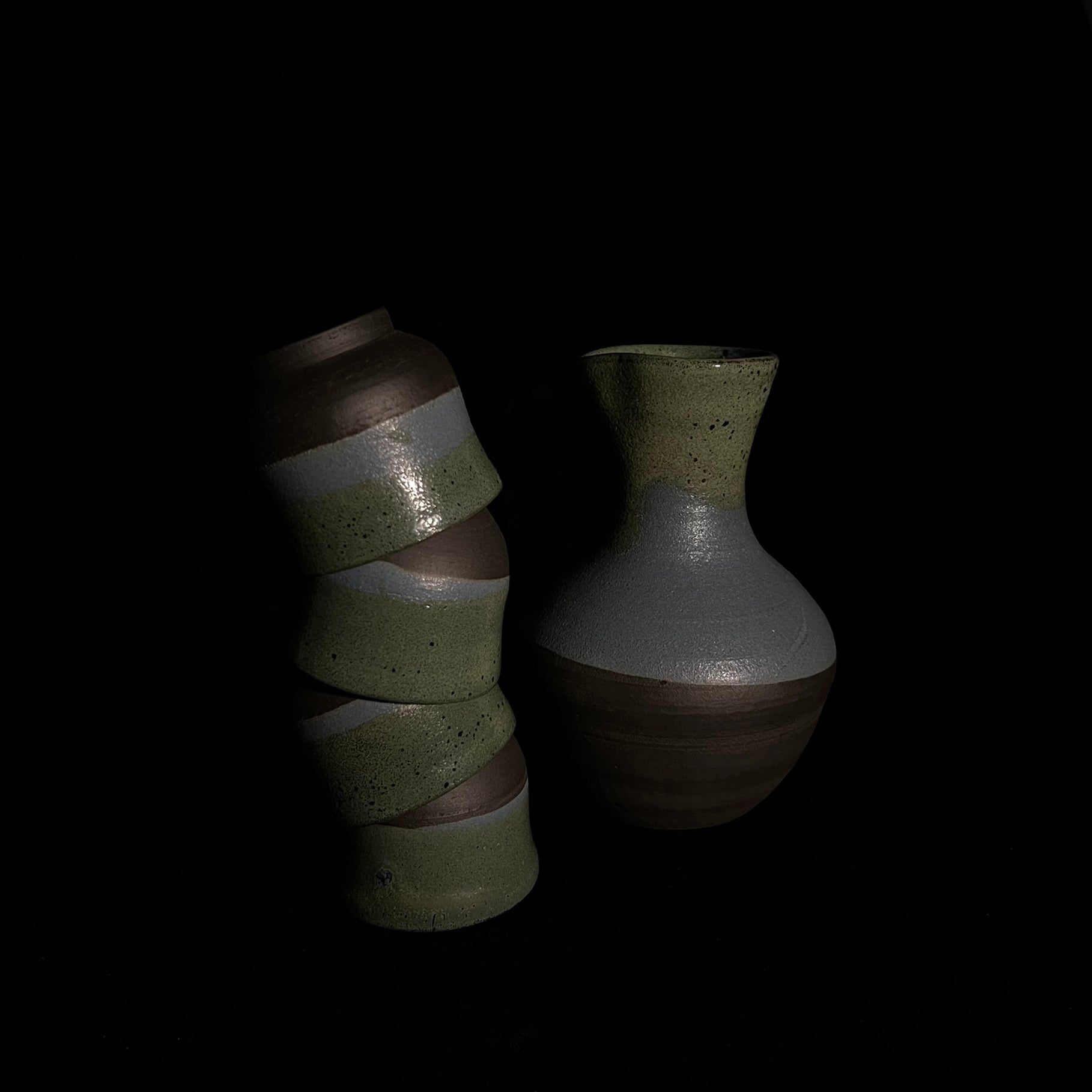 Handmade Japanese Sake Set | Pottery Sake Set | Unique Sake Set | Ceramic Tea Set | Tea Ceremony Set | Sake Ceremony Set | One of a kind