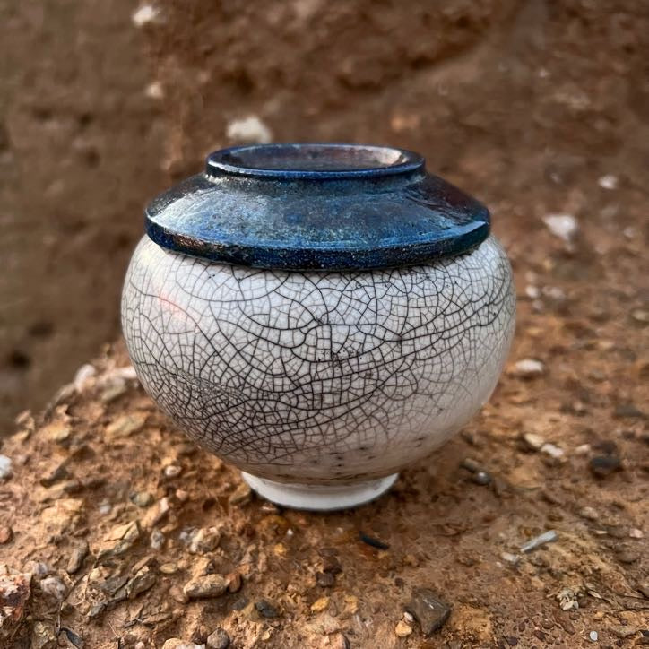 Unique Artistic keepsake | Handmade Jewelry Box | Round Ceramic Box | Cremation Urn For Human Or Pet Ashes | Wabi Sabi Urn |free shipping
